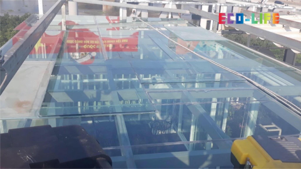 Dự án sơn chống nóng kính tại khách sạn Bình An, Q.2, HCM
